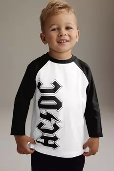 Футболка с длинным рукавом из 100% хлопка ACDC (3 мес 8 лет) Next, охра