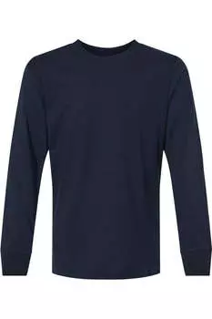 Футболка с длинным рукавом из хлопка Next Level Youth, цвет midnight navy