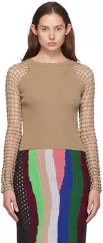 Футболка с длинным рукавом из коричневой паутины Isa Boulder