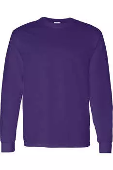 Футболка с длинным рукавом из плотного хлопка Gildan, фиолетовый