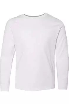 Футболка с длинным рукавом из тонкого джерси LAT Youth, белый