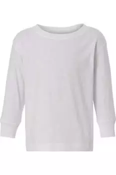 Футболка с длинным рукавом из тонкого трикотажа для малышей Rabbit Skins, белый