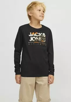 Футболка с длинным рукавом Jack & Jones, черный