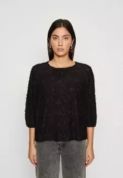 Футболка с длинным рукавом Jdytriss 3/4 Flower JDY, черный