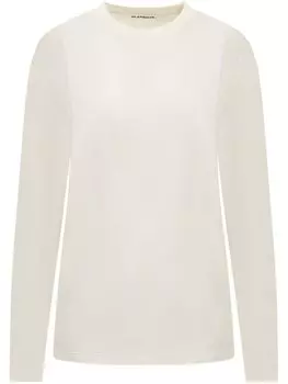 Футболка с длинным рукавом Jil Sander, нейтральный цвет