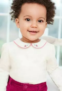 Футболка с длинным рукавом JoJo Maman Bb, кремовая