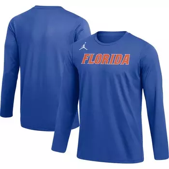 Футболка с длинным рукавом Jordan Brand Florida Gators, роял