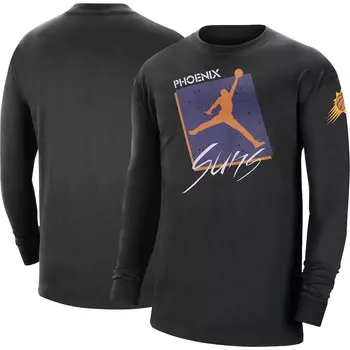 Футболка с длинным рукавом Jordan Brand Phoenix Suns, черный