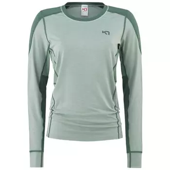 Футболка с длинным рукавом Kari Traa Sanne Hiking, зеленый