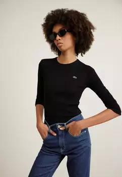 Футболка с длинным рукавом Lacoste, черная