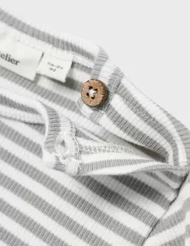 Футболка с длинным рукавом LANGEN RMELN SLIM FIT Lil' Atelier, серый