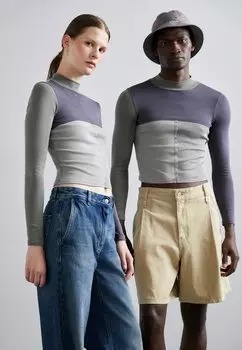 Футболка с длинным рукавом Lapped Baby Turtleneck Unisex ECKHAUS LATTA, цвет grey