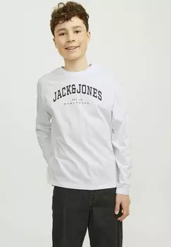 Футболка с длинным рукавом LOGO Jack & Jones, белый