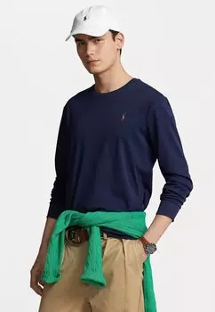 Футболка с длинным рукавом LONG SLEEVE Polo Ralph Lauren, изысканный темно-синий цвет