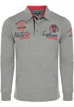 Футболка с длинным рукавом LONGSLEEVE UND STICKEREI EXPLORER CARISMA, серый