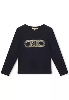 Футболка с длинным рукавом Longues Michael Kors Kids, цвет bleu cargo