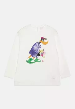 Футболка с длинным рукавом Looney Tunes Daffy Duck Maxi Pop Stop Monnalisa, цвет panna