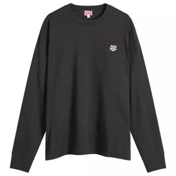 Футболка с длинным рукавом Lucky Tiger Kenzo, черный