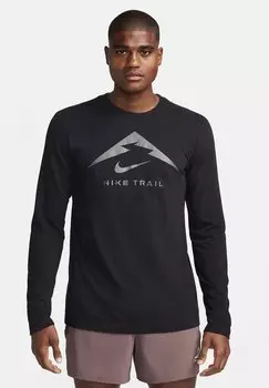 Футболка с длинным рукавом M DF TEE LS TRAIL Nike, черная