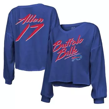 Футболка с длинным рукавом Majestic Threads Buffalo Bills, роял