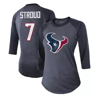 Футболка с длинным рукавом Majestic Threads Houston Texans, нави