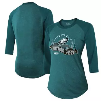 Футболка с длинным рукавом Majestic Threads Philadelphia Eagles, зеленый