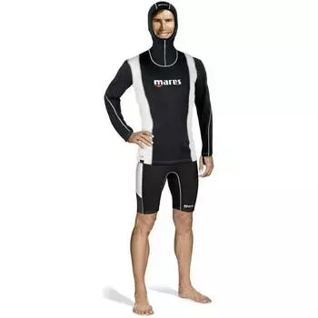 Футболка с длинным рукавом Mares Fire Skin 0.5 mm Hooded, черный