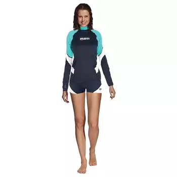 Футболка с длинным рукавом Mares Rash Guard Loose Fit She Dives Woman, черный