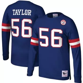 Футболка с длинным рукавом Mitchell & Ness New York Giants, роял