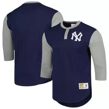 Футболка с длинным рукавом Mitchell & Ness New York Yankees, нави