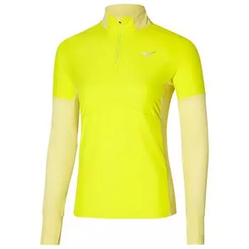 Футболка с длинным рукавом Mizuno Hybrid, желтый