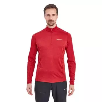 Футболка с длинным рукавом Montane Dart Zip Neck, красный