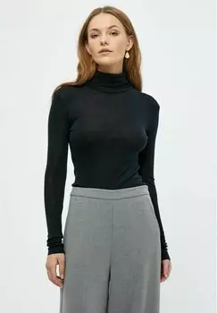 футболка с длинным рукавом MSCally Roll Neck Minus, черный