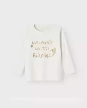 Футболка с длинным рукавом name it, белый