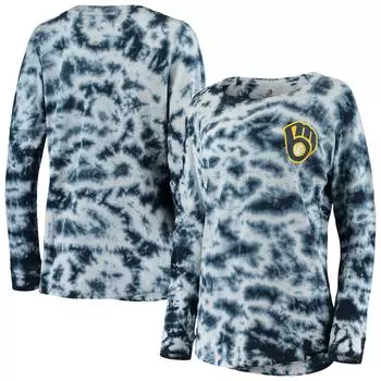 Футболка с длинным рукавом New Era Milwaukee Brewers, нави