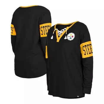 Футболка с длинным рукавом New Era Pittsburgh Steelers, черный