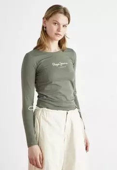Футболка с длинным рукавом New Virginia Pepe Jeans, цвет olivine green