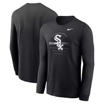 Футболка с длинным рукавом Nike Chicago White Sox, черный