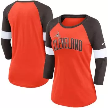 Футболка с длинным рукавом Nike Cleveland Browns, оранжевый