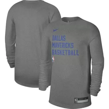 Футболка с длинным рукавом Nike Dallas Mavericks, серый