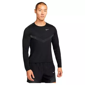 Футболка с длинным рукавом Nike Dri Fit Run Division Rise 365, черный