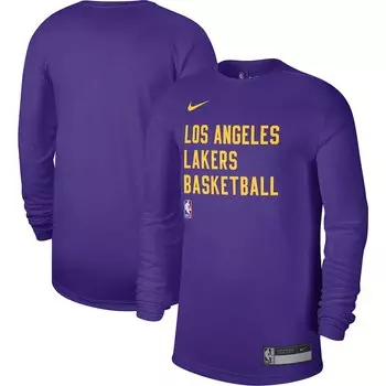 Футболка с длинным рукавом Nike Los Angeles Lakers, фиолетовый