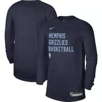 Футболка с длинным рукавом Nike Memphis Grizzlies, нави