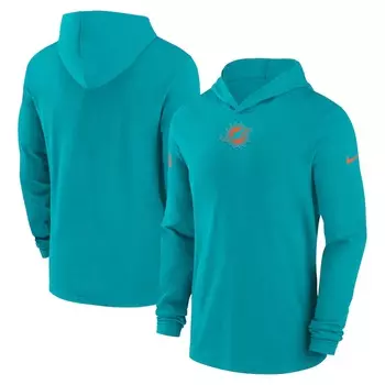 Футболка с длинным рукавом Nike Miami Dolphins, аква