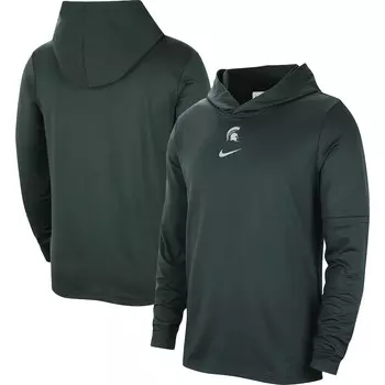 Футболка с длинным рукавом Nike Michigan State Spartans, зеленый