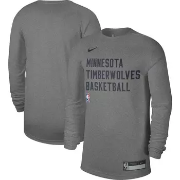 Футболка с длинным рукавом Nike Minnesota Timberwolves, серый