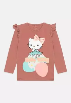 Футболка с длинным рукавом Nmf Janice Hello Kitty Name it, цвет ash rose