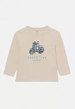 Футболка с длинным рукавом NMMFETER BOX Name it, серо-коричневый