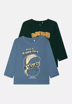 Футболка с длинным рукавом NMMVAGNO LOOSE 2 PACK Name it, синий