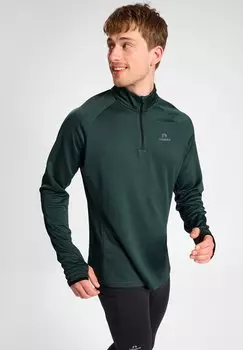 Футболка с длинным рукавом Nwlbeat Half Zip Newline, цвет darkest spruce